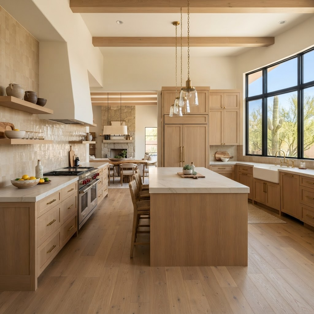 Laveen Arizona kitchen remodeling with custom cabinets and quartz counters